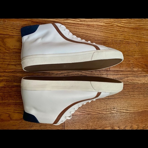 Madewell Men’s Sidewalk Hi Top Sneaker in Leather & Suede - Picture 5 of 6